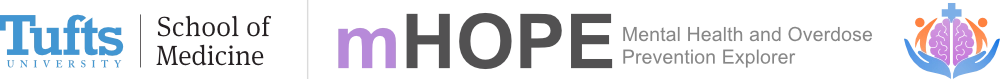 Tufts University mHOPE Mental Health and Overdose Prevention Explorer